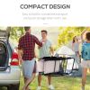 Oversized Folding Rocking Camping Chair Set of 2, Outdoor Rockers with Headrests, Zero Gravity Bungee Lawn Chairs for 2 Adults, Cream White