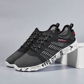 Outdoor Fishing Sailboat Surf Trainers Men Casual Aqua Sneakers Breathable Trekking Wading Beach Quick Drying Water Sports Shoes (Color: black, size: 42)