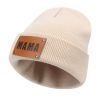 Men's and Women's Beanie Rib Knit Winter Beanie Knit Hat Soft Warm Unisex Flanged Beanie Cap