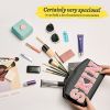 Chenille Letter Clear Bag Purse Multi-purpose Transparent Waterproof Stuff Makeup Tote Bag;  2 Pack Stuff Pouch Varsity Letter Cosmetic Bag;  Toiletry