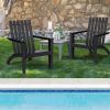 Outdoor Durable Patio Acacia Wood Adirondack Lounge Armchair