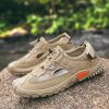 Summer New Leather Mesh Sandals Men Breathable Casual Outer Wear Slip-on Slippers Non-slip Soft Outdoor Beach Water Wading Shoes