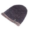 Warm Knit Cap Lamb Wool Fluffy Soft Winter Snow Hat